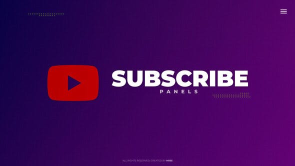 Subscribe Panels - 38014304 Download Videohive