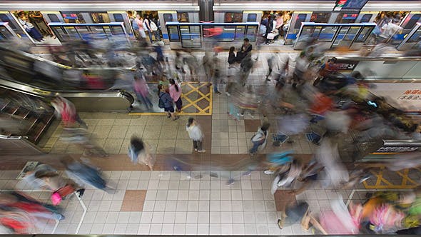 Subway Crowd  - Videohive Download 9324422