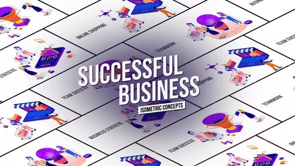 Successful Business Isometric Concept - Download 26531099 Videohive