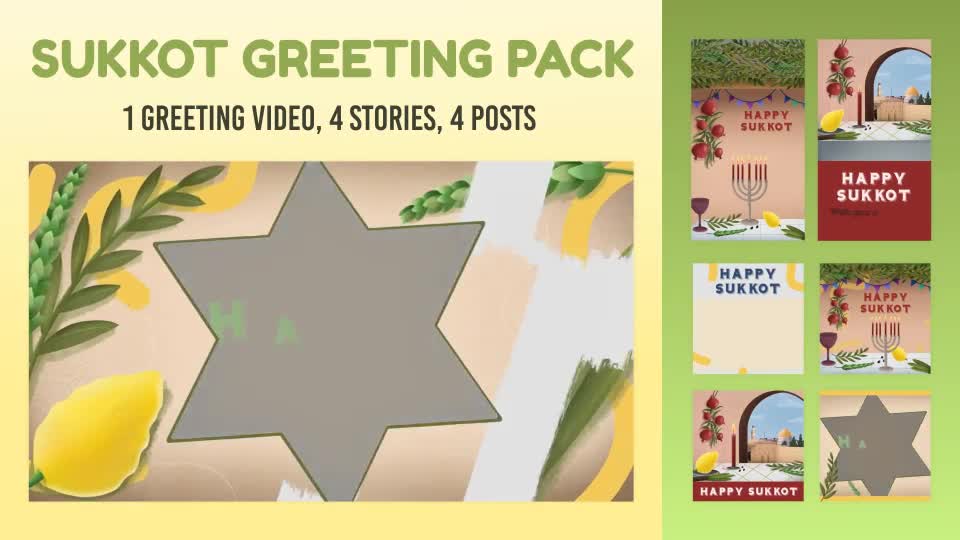 Sukkot Greeting Pack Videohive 33697232 After Effects Image 1