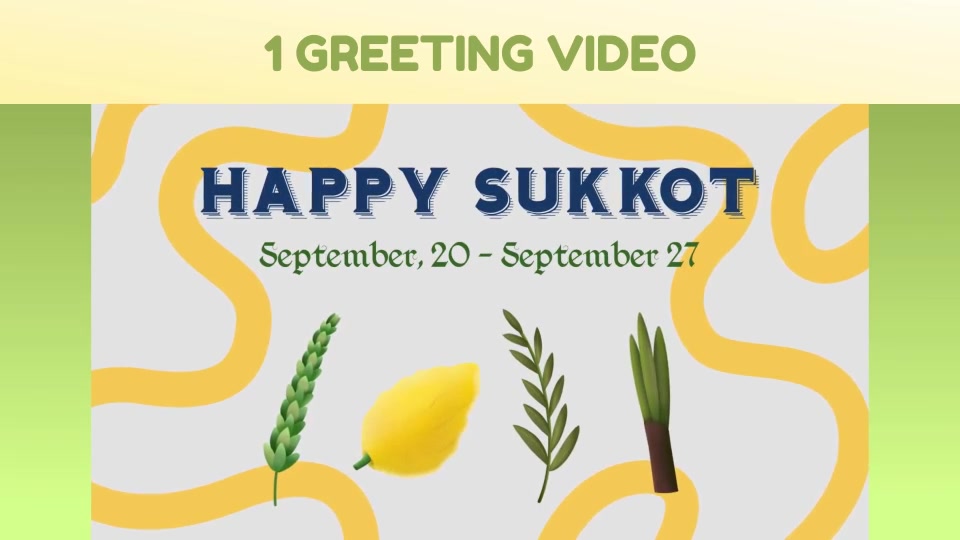 Sukkot Greeting Pack Videohive 33697232 After Effects Image 9