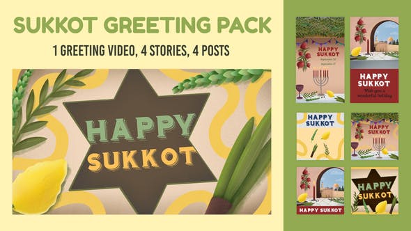 Sukkot Greeting Pack - Videohive Download 33697232