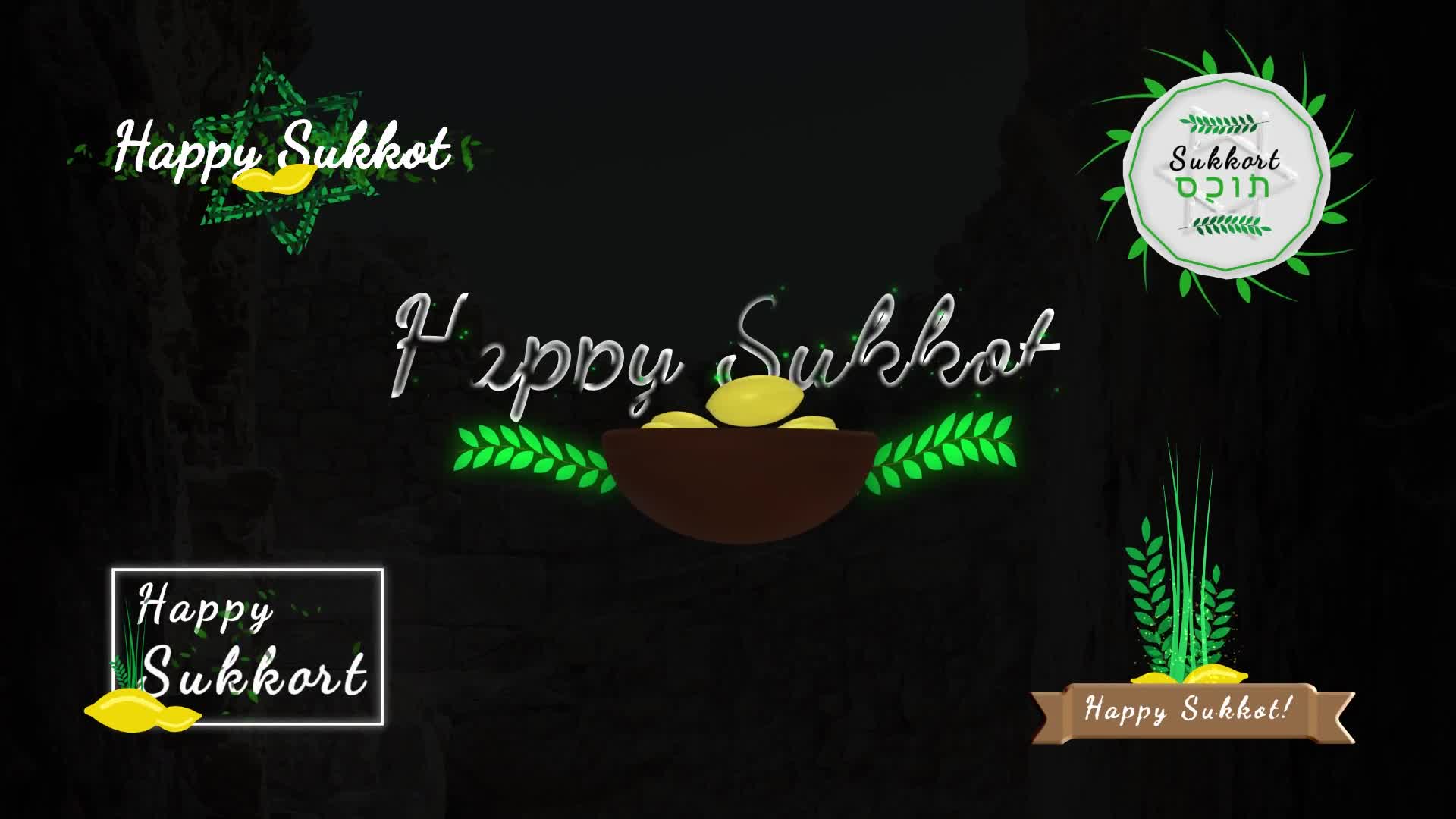 Sukkot Titles Jewish Holiday Videohive 33737551 After Effects Image 1
