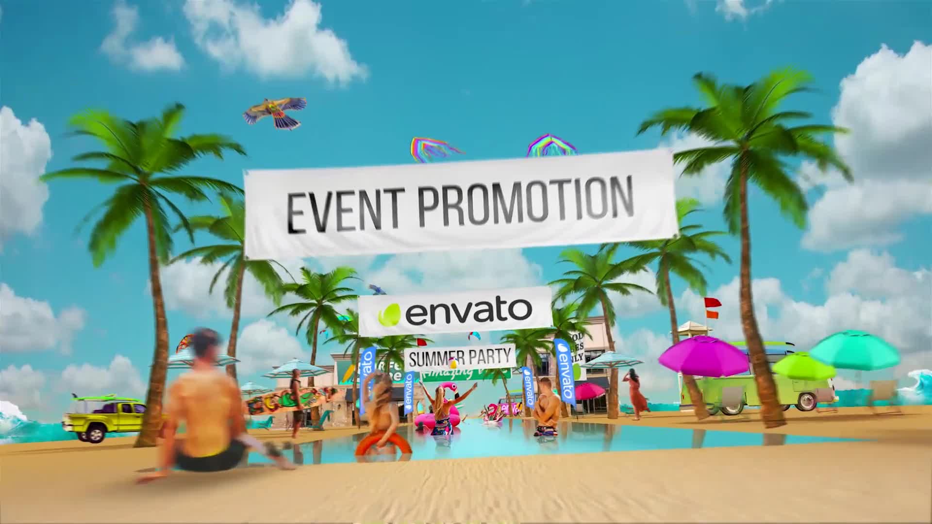 Summer Beach Holiday Resort Party Event Videohive 23785909 After Effects Image 1