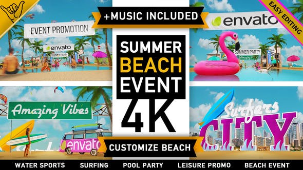 Summer Beach Holiday Resort Party Event - 23785909 Videohive Download