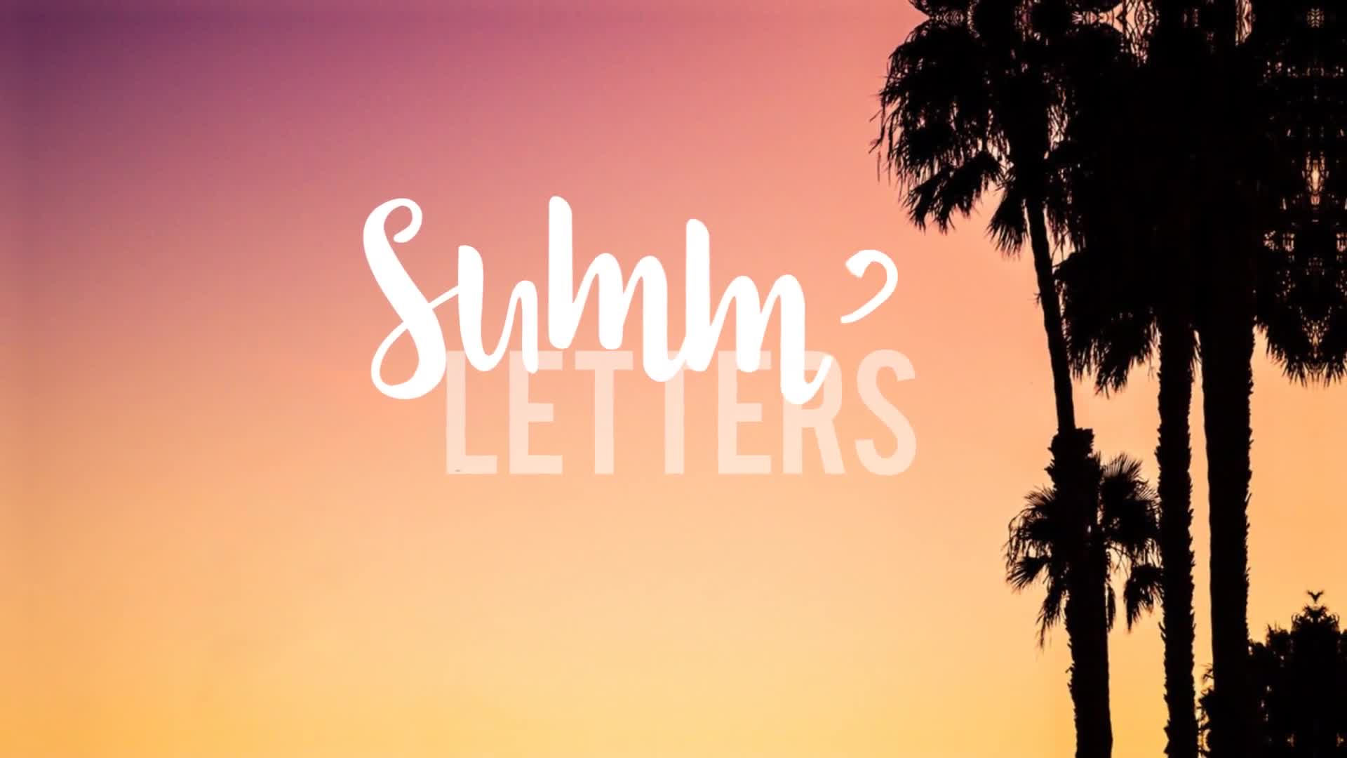 Summer Letters 2 Videohive 22525943 After Effects Image 1