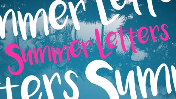 Summer Letters - Videohive Download 22193688