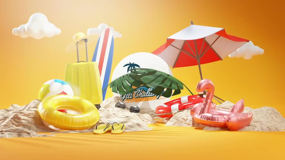 Summer Logo Reveal 3D Videohive 32820840 After Effects Image 1