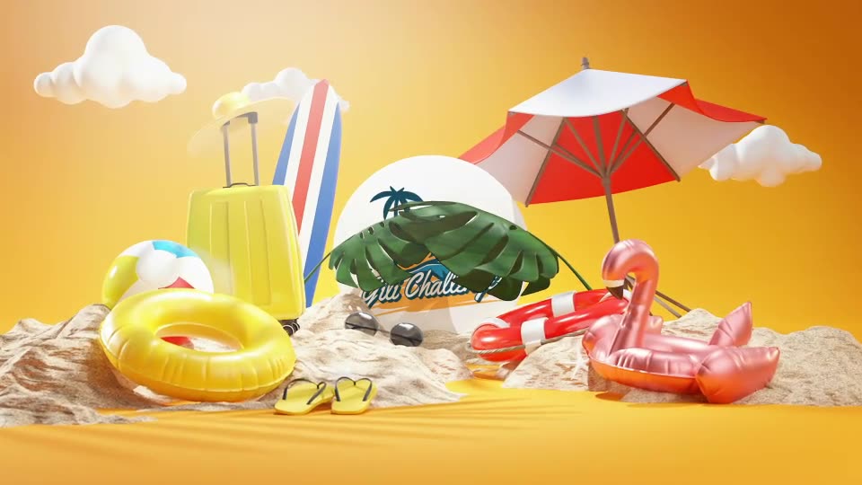 Summer Logo Reveal 3D Videohive 32820840 After Effects Image 2