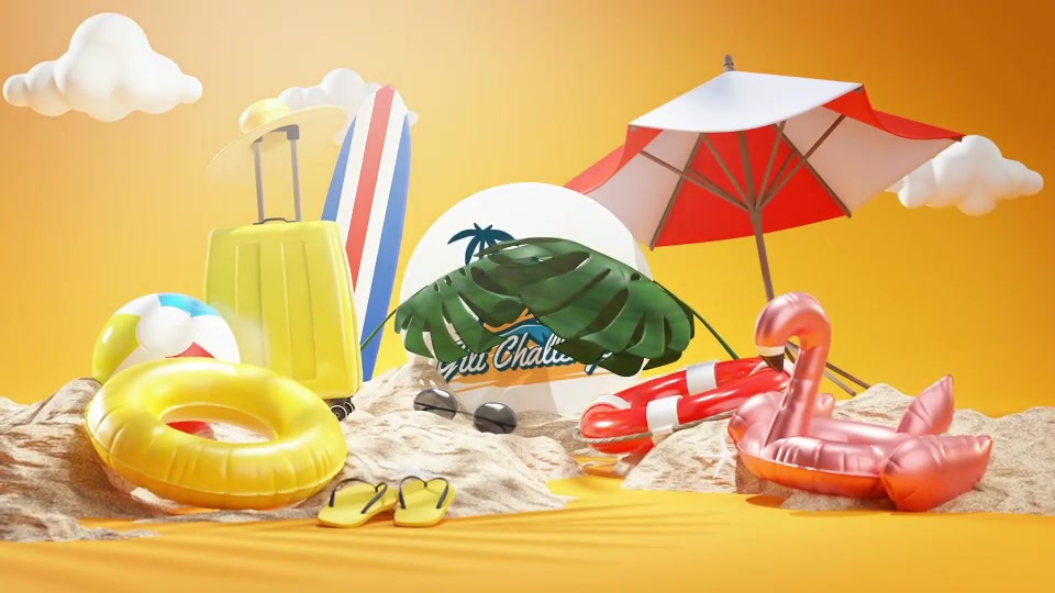 Summer Logo Reveal 3D Videohive 32820840 After Effects Image 3