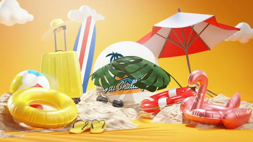 Summer Logo Reveal 3D Videohive 32820840 After Effects Image 4