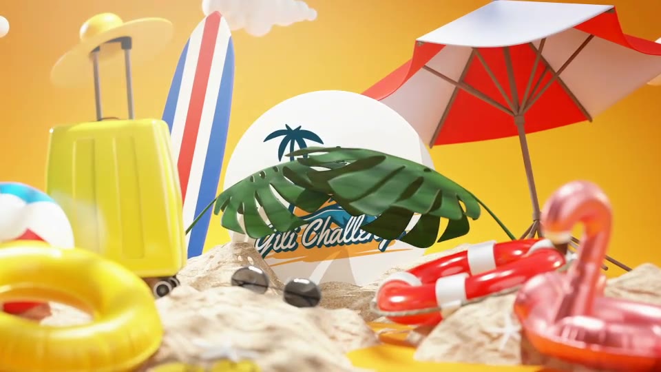 Summer Logo Reveal 3D Videohive 32820840 After Effects Image 6