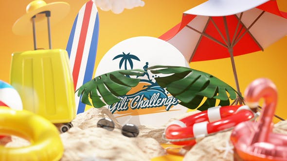 Summer Logo Reveal 3D - Videohive 32820840 Download