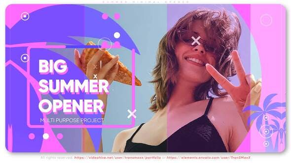 Summer Minimal Opener - 32408197 Videohive Download