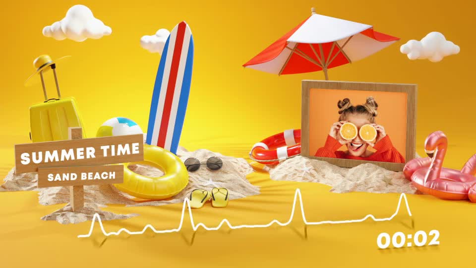 Summer Music and Podcast Visualizer Videohive 32806475 After Effects Image 1