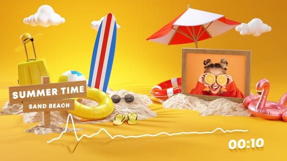 Summer Music and Podcast Visualizer - Videohive 32806475 Download