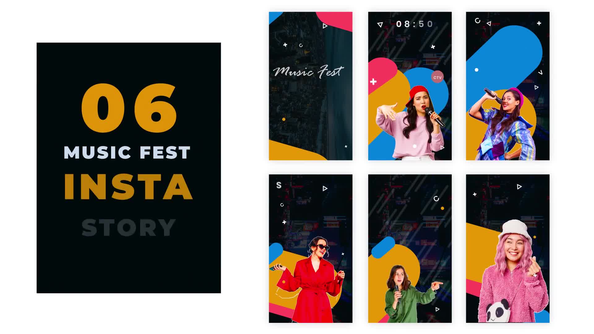 Summer Music Festival Instagram Story Pack Videohive 39141578 After Effects Image 1