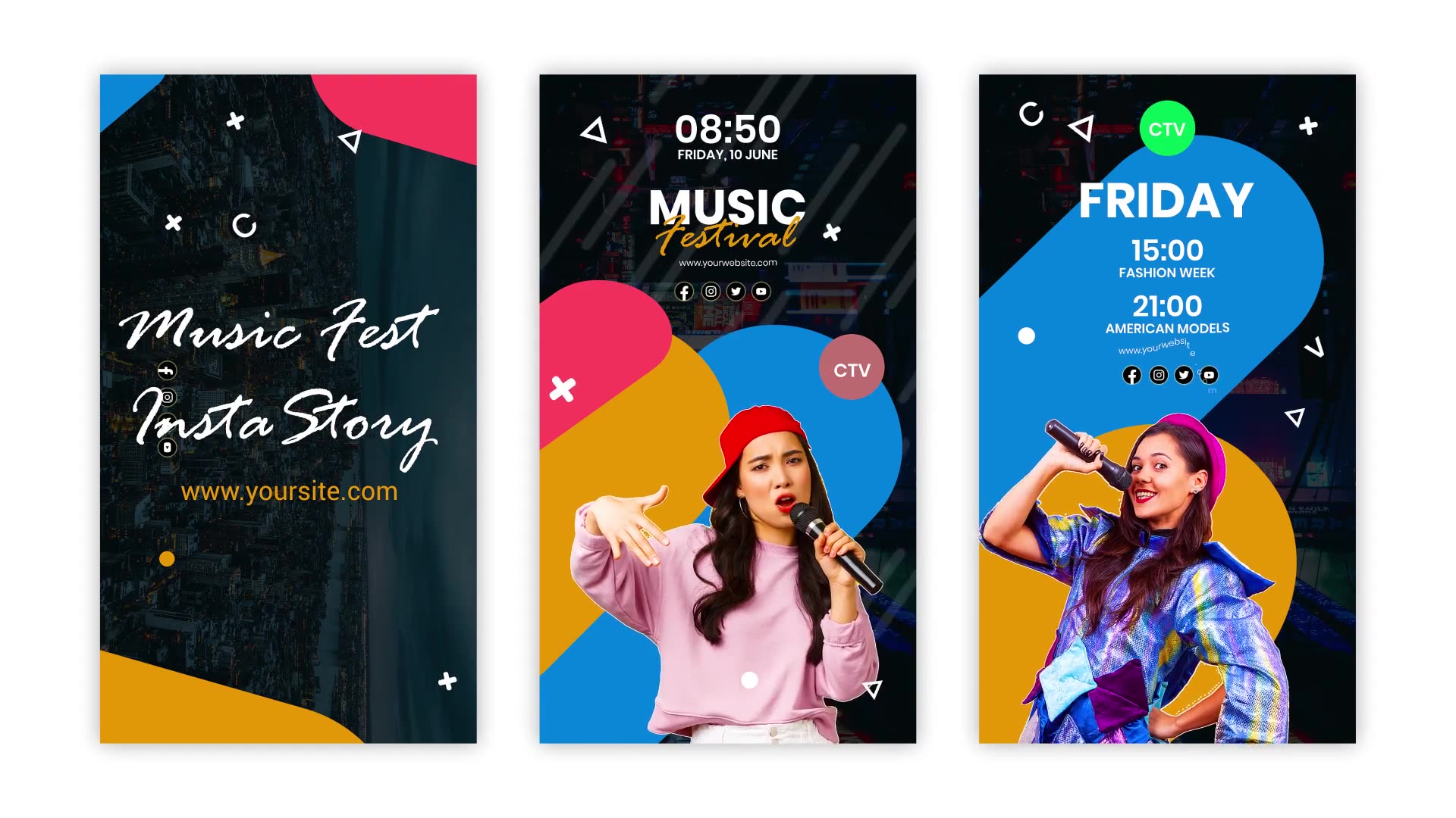 Summer Music Festival Instagram Story Pack Videohive 39141578 After Effects Image 5