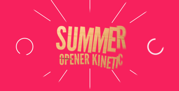 Summer Opener Kinetic - Download Videohive 16799070