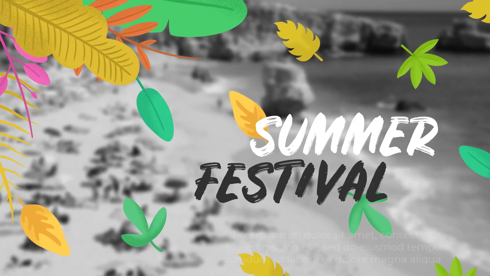 Summer Title Elements Videohive 24473341 After Effects Image 8