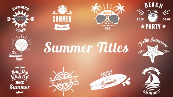 Summer Titles - Download Videohive 21957911