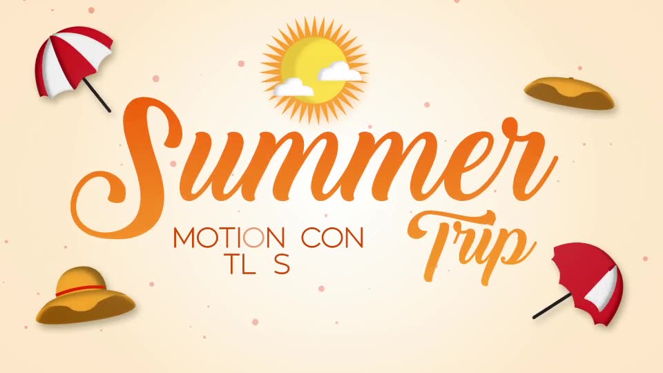 Summer Trip Motion Icons & Titles - Download Videohive 19806718
