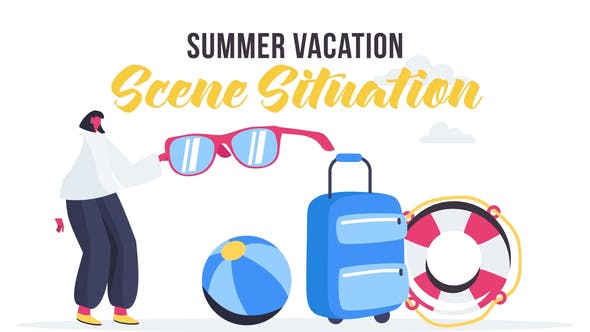 Summer vacation Scene Situation - Videohive 27642920 Download
