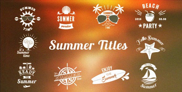 Summer/Holiday Title Pack 2 - 16575638 Download Videohive