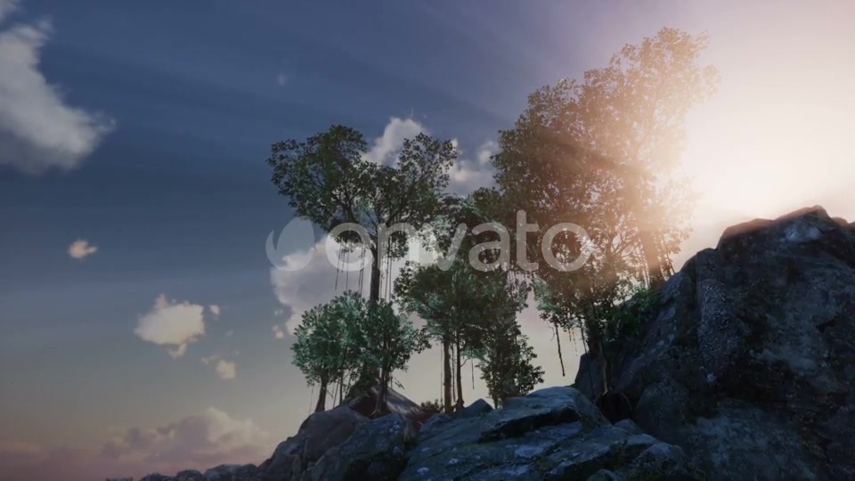 Sun Beams Through Trees - Download Videohive 21633733