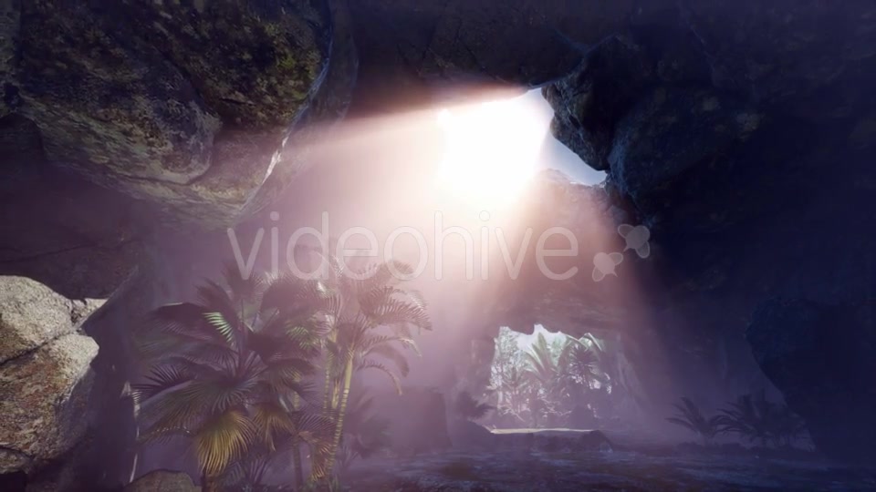 Sun Light Inside Mysterious Cave - Download Videohive 20880621