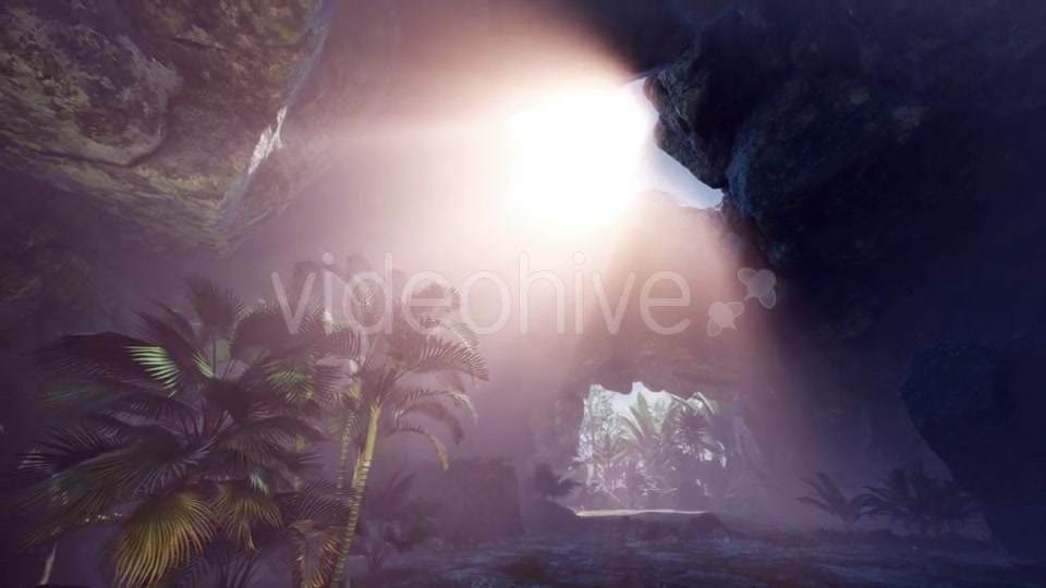 Sun Light Inside Mysterious Cave - Download Videohive 20880621