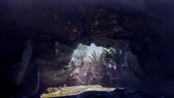 Sun Light Inside Mysterious Cave - Download Videohive 20880621