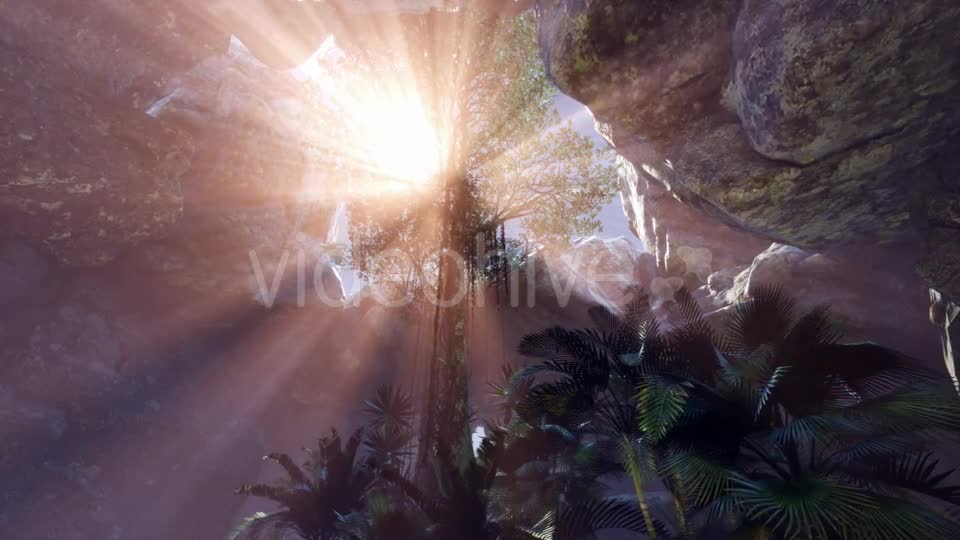 Sun Light Inside Mysterious Cave - Download Videohive 20880627
