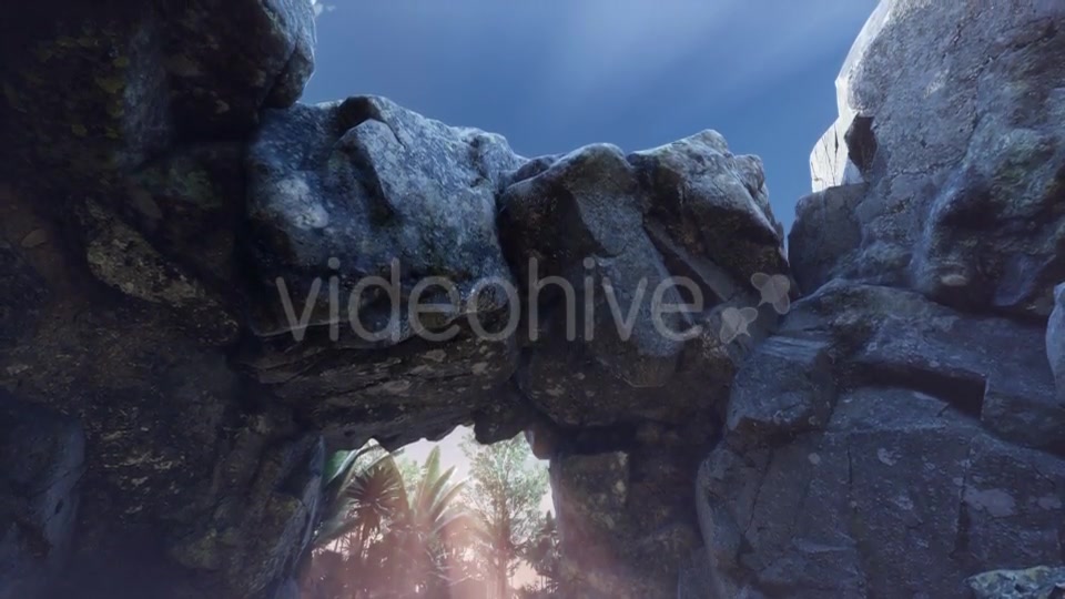 Sun Light Inside Mysterious Cave - Download Videohive 20880636