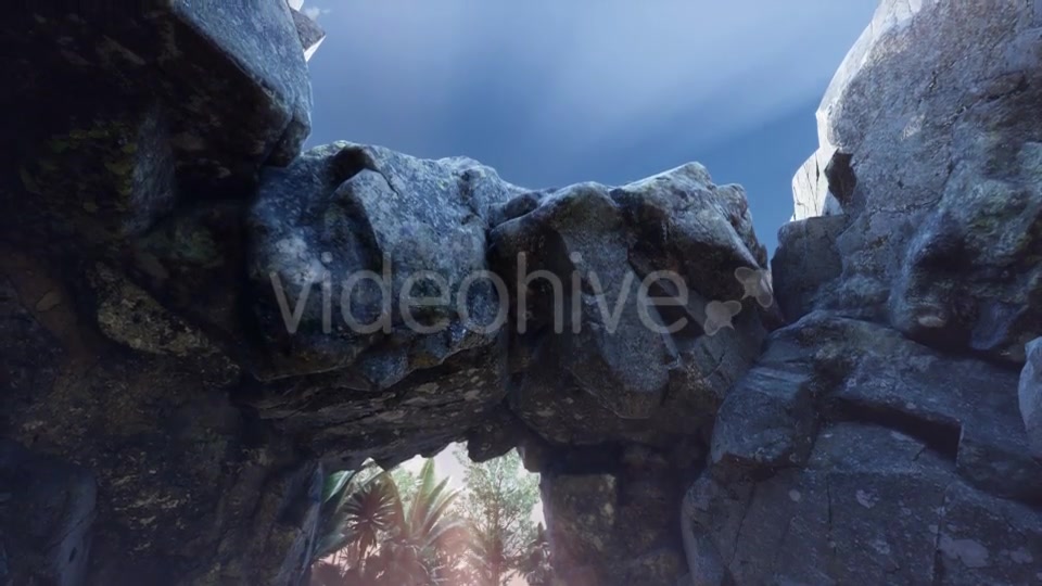 Sun Light Inside Mysterious Cave - Download Videohive 20880636