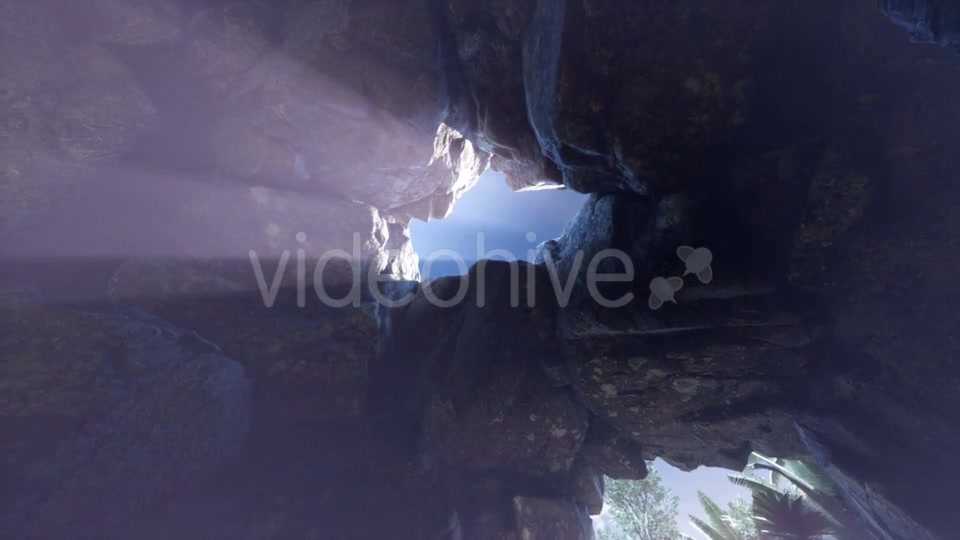 Sun Light Inside Mysterious Cave - Download Videohive 20907704