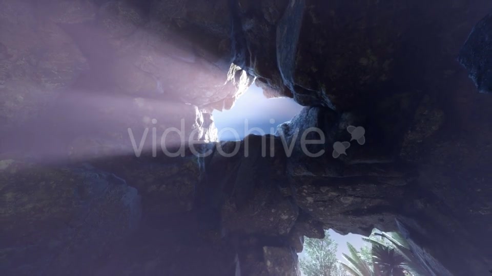 Sun Light Inside Mysterious Cave - Download Videohive 20907704