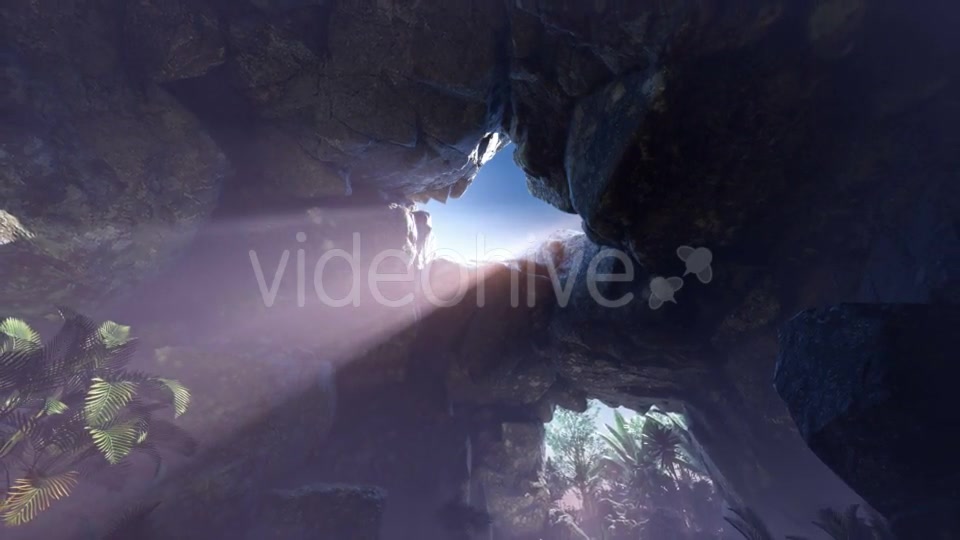 Sun Light Inside Mysterious Cave - Download Videohive 20907704