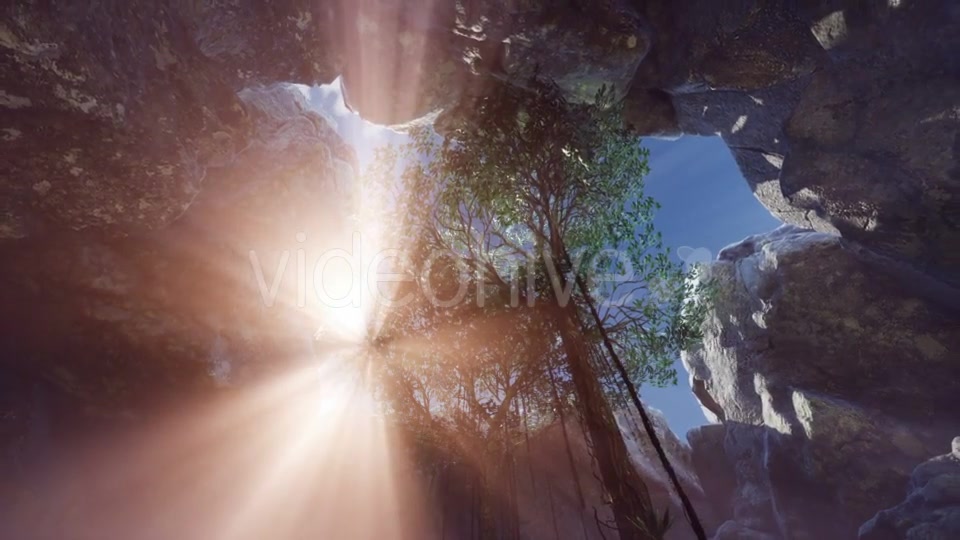 Sun Light Inside Mysterious Cave - Download Videohive 20907706