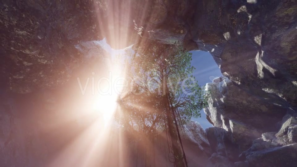 Sun Light Inside Mysterious Cave - Download Videohive 20907706