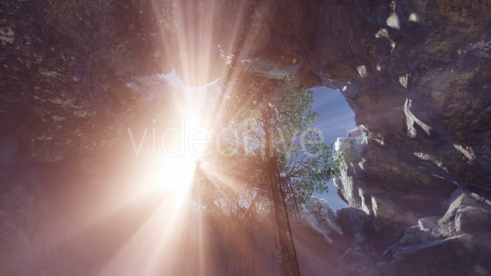 Sun Light Inside Mysterious Cave - Download Videohive 20907706