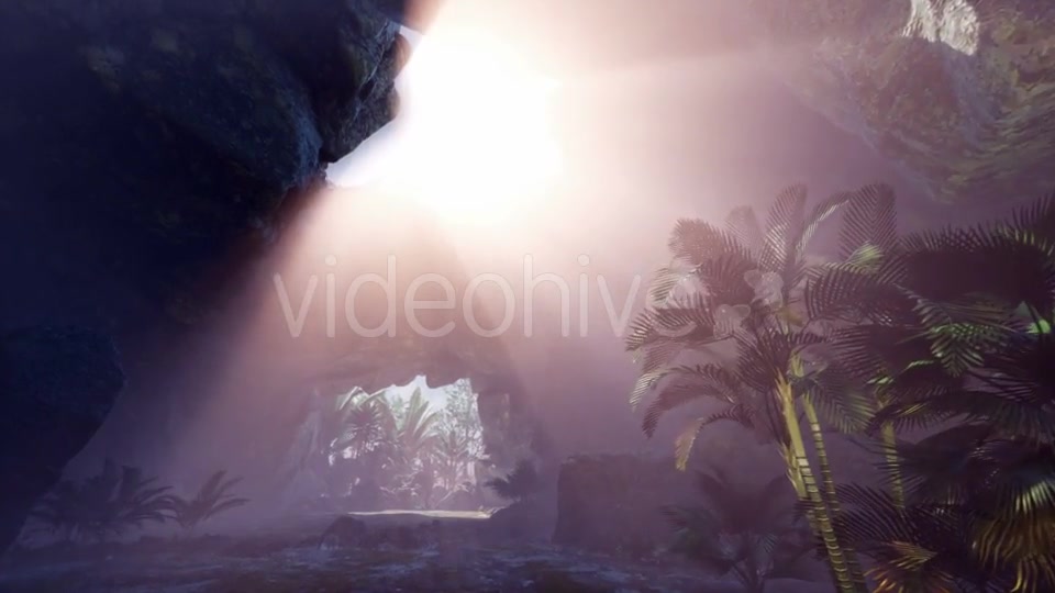 Sun Light Inside Mysterious Cave - Download Videohive 20943436