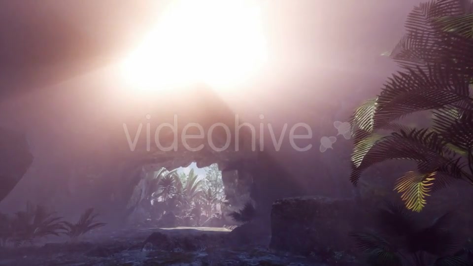 Sun Light Inside Mysterious Cave - Download Videohive 20943436