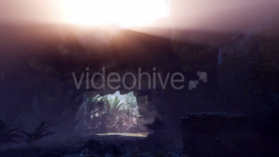 Sun Light Inside Mysterious Cave - Download Videohive 20943436