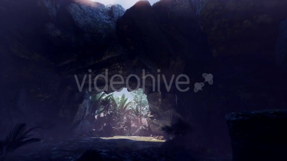 Sun Light Inside Mysterious Cave - Download Videohive 20943436