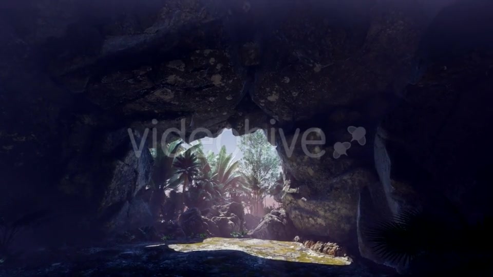 Sun Light Inside Mysterious Cave - Download Videohive 20943436