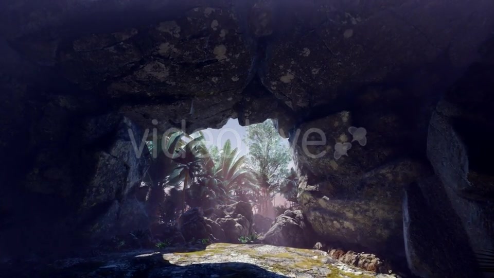 Sun Light Inside Mysterious Cave - Download Videohive 20943436