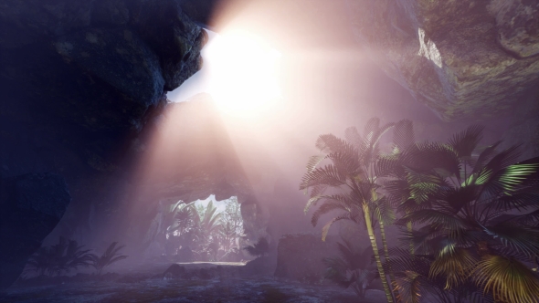 Sun Light Inside Mysterious Cave - Download Videohive 20943436