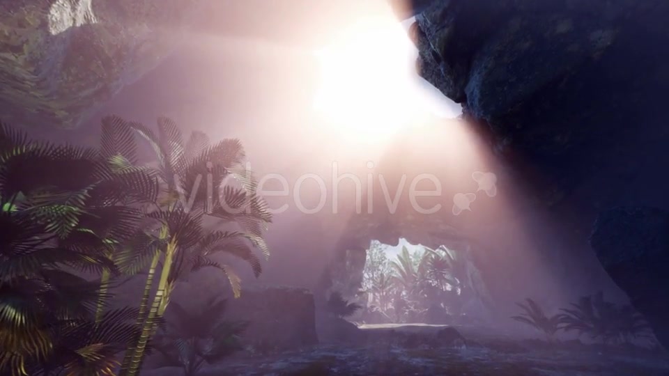 Sun Light Inside Mysterious Cave - Download Videohive 20967429