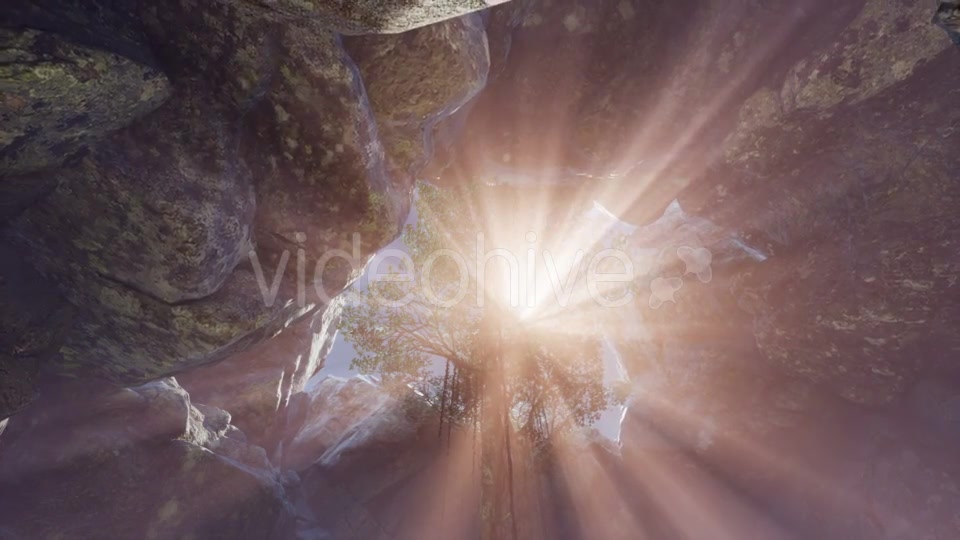 Sun Light Inside Mysterious Cave - Download Videohive 21082393